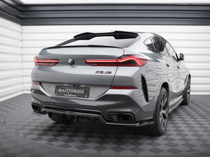 Central Rear Splitter (Vertical Bars) V.1 BMW X6 M-Pack G06 Facelift - Wayside Performance