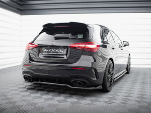 Central Rear Splitter (Vertical Bars) Mercedes-AMG A35 Hatchback W177 - Wayside Performance