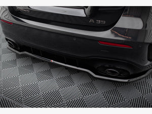 Central Rear Splitter (Vertical Bars) Mercedes-AMG A35 Hatchback W177 - Wayside Performance