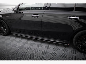 Street PRO Side Skirts Diffusers Mercedes-AMG A35 W177 Facelift - Wayside Performance