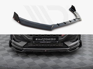 Front Splitter V.4 + Flaps Ford Fiesta ST / ST-Line Mk8 Facelift - Wayside Performance