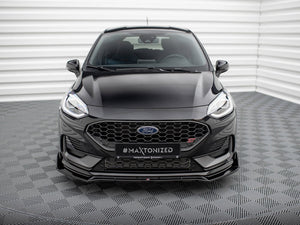 Front Splitter V.4 + Flaps Ford Fiesta ST / ST-Line Mk8 Facelift - Wayside Performance