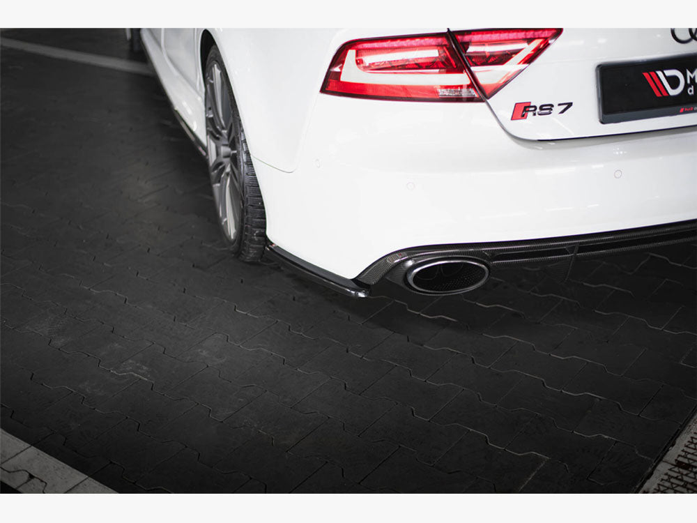 Rear Side Splitters V.2 Audi RS7 C7 Facelift - Wayside Performance