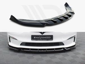 Front Splitter V.1 Tesla Model S Plaid Mk1 Facelift - Wayside Performance