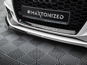 Front Splitter V.4 Audi RS3 Sedan 8V Facelift - Wayside Performance