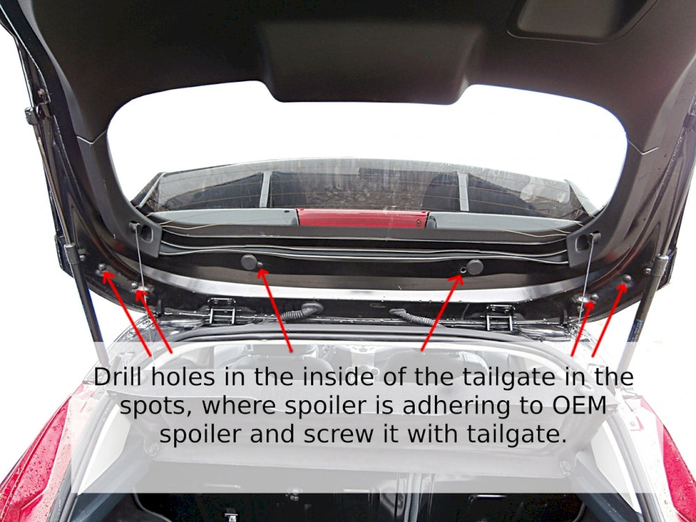Roof Spoiler (Focus Rs Look) Ford Fiesta Mk7 - Wayside Performance