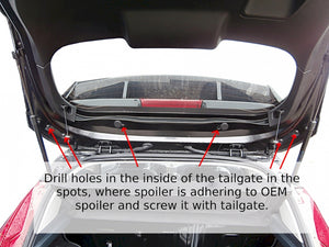 Roof Spoiler (Focus Rs Look) Ford Fiesta Mk7 - Wayside Performance
