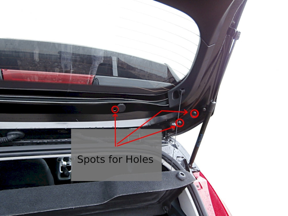 Roof Spoiler (Focus Rs Look) Ford Fiesta Mk7 - Wayside Performance
