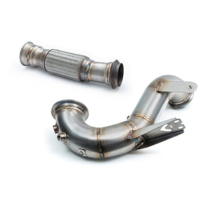 Mercedes-AMG GLA 45 S Front Downpipe Sports Cat / De-Cat Performance Exhaust - Wayside Performance