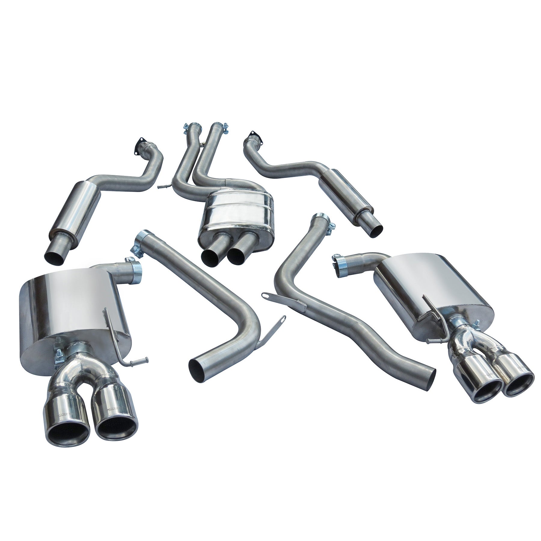 Cobra Sport Audi S5 3.0 TFSI (B8/8.5) Coupe Cat Back Performance Exhaust - Wayside Performance