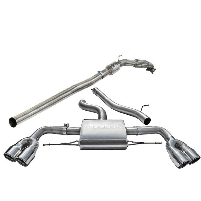 Cobra Sport Audi TTS (Mk2) Quattro Turbo Back Performance Exhaust - Wayside Performance