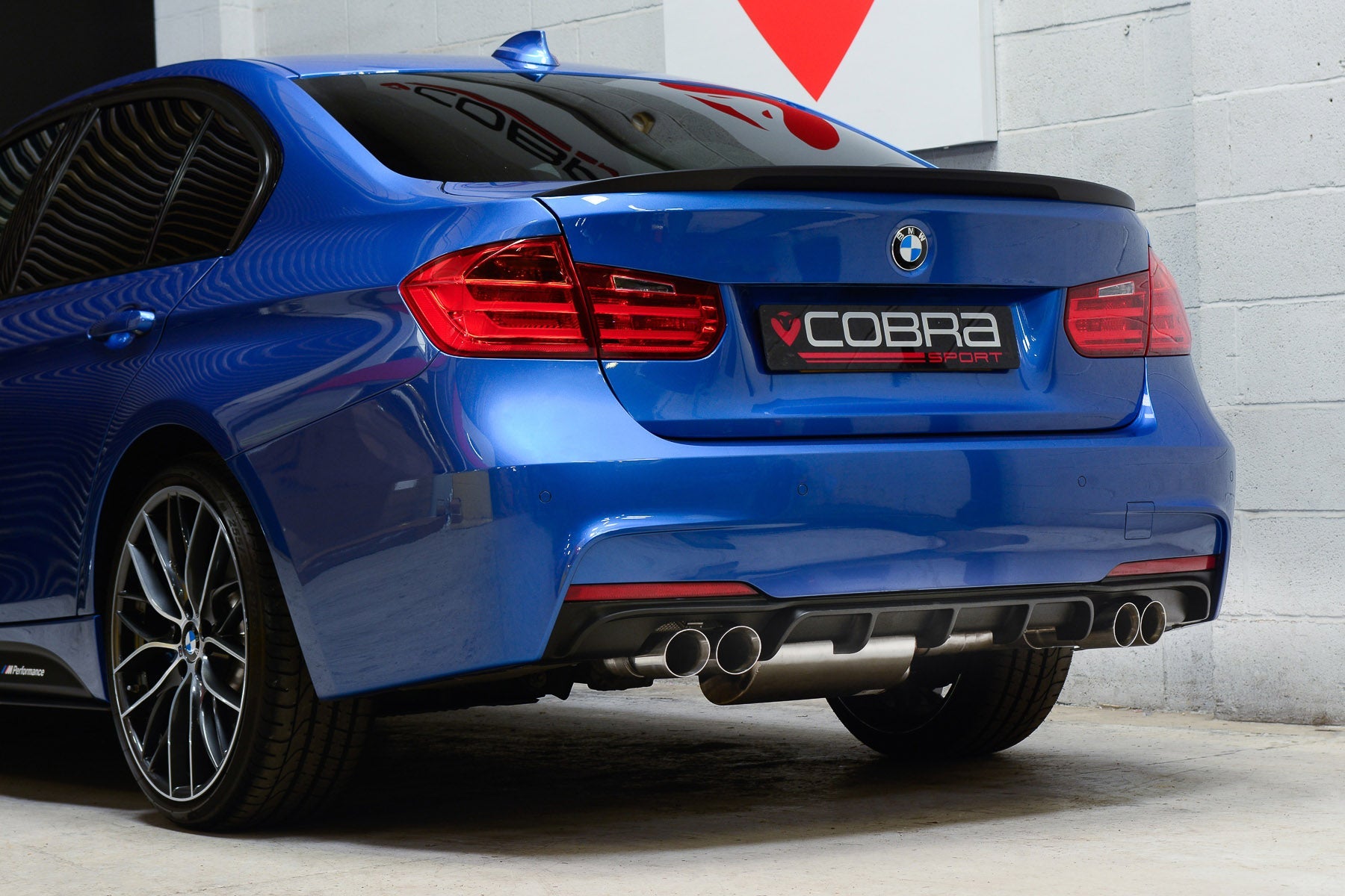 Cobra Sport BMW 325D (F30 LCI/F31 LCI) (2015-19) Quad Exit M3 Style Performance Exhaust Conversion - Wayside Performance