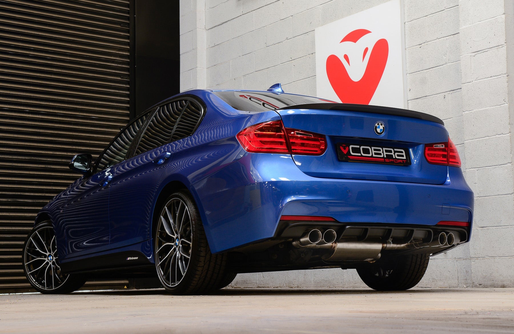 Cobra Sport BMW 325D (F30 LCI/F31 LCI) (2015-19) Quad Exit M3 Style Performance Exhaust Conversion - Wayside Performance