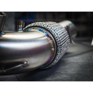 BMW M135i (F40) Front Downpipe Sports Cat / De-Cat To Standard Fitment Performance Exhaust - Wayside Performance