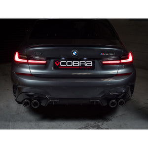 Cobra Sport BMW M340i (G20/G21) (19>) Valved Quad Exit GPF/PPF Back Performance Exhaust - Wayside Performance