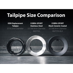 Cobra Sport BMW F-Series OEM Style M Performance Larger 3.5" Slip-on Replacement Tips / Tailpipes - Wayside Performance