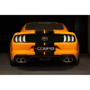 Cobra Sport Ford Mustang 5.0 V8 GT (2018>) Facelift 3" Valved Cat Back Performance Exhaust - Wayside Performance