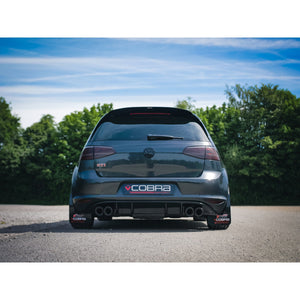 Cobra Sport VW Golf GTI (Mk7) 2.0 TSI (5G) (12-17) Quad Exit Turbo Back Golf R Style Performance Exhaust - Wayside Performance