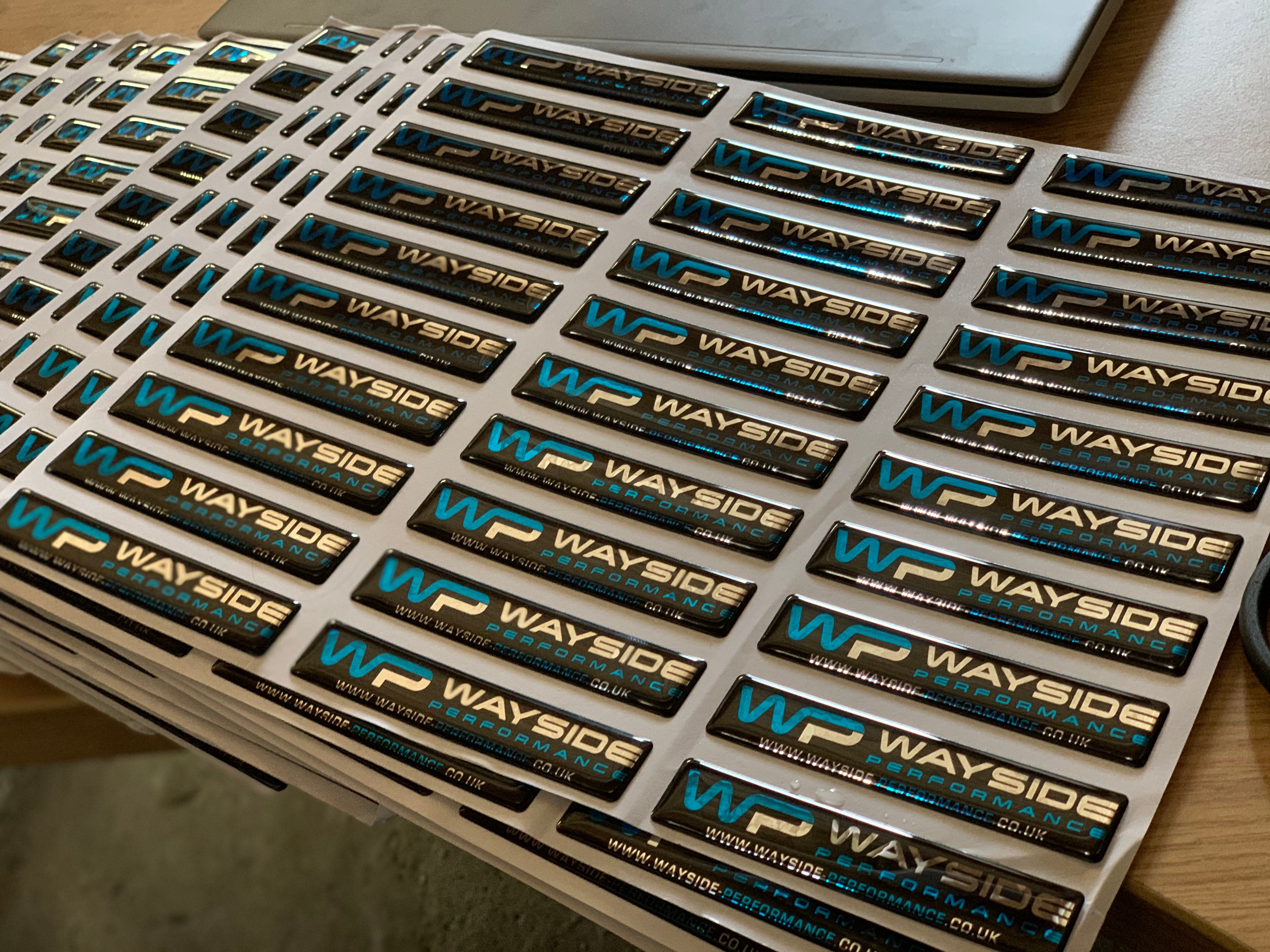 Wayside Performance Gel domed badges - Wayside Performance