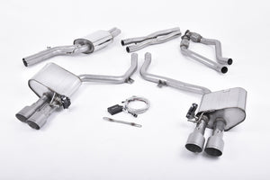Milltek Cat-Back System - Audi S5 (B9) 3.0T Coupe/Cab (Non-Sport Diff Vehicles) - Wayside Performance