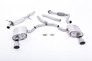Milltek Cat-Back Exhaust for Audi A4 (B9) 2.0 TFSI Quattro - Wayside Performance