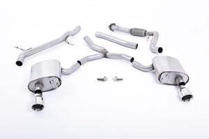 Milltek Cat-Back Exhaust for Audi A4 (B9) 2.0 TFSI Quattro - Wayside Performance