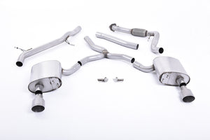 Milltek Cat-Back Exhaust for Audi A4 (B9) 2.0 TFSI Quattro - Wayside Performance
