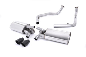 Milltek Cat-back Exhaust - Cerakote Black Tips. Exc. Rear Catalysts - Boxster - S 3.2 987 Gen1 - 2004-2009 - SSXPO121 - Wayside Performance