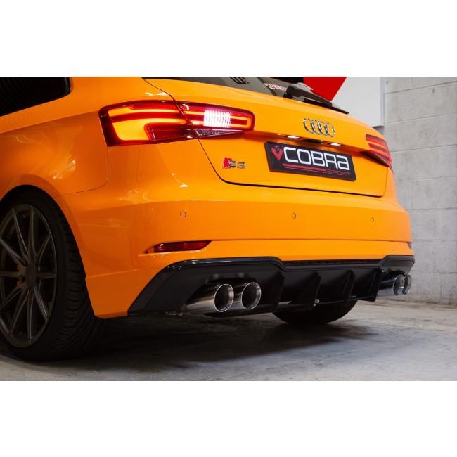 Cobra Sport Audi S3 (8V) 3 Door (Valved) (13-18) Cat Back Performance Exhaust - Wayside Performance