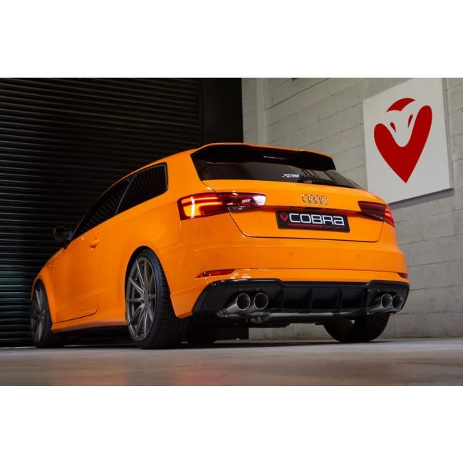 Cobra Sport Audi S3 (8V) 3 Door (Valved) (13-18) Cat Back Performance Exhaust - Wayside Performance