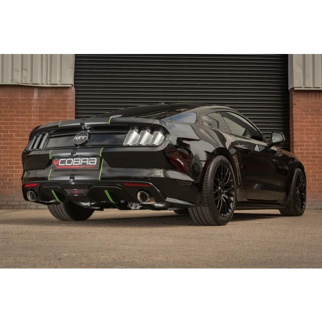 Cobra Sport Ford Mustang 2.3 EcoBoost Fastback (2018>) 2.5" Venom Box Delete Axle Back Performance Exhaust - Wayside Performance 