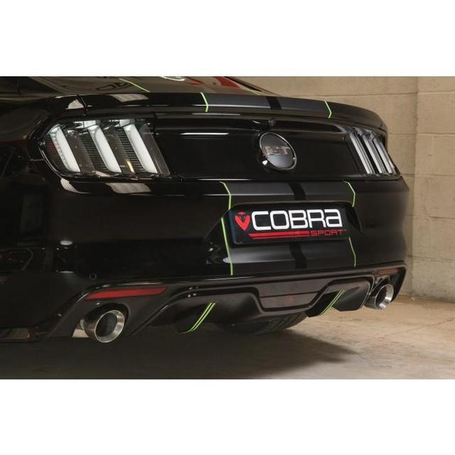 Cobra Sport Ford Mustang 5.0 V8 GT Convertible (2015-18) 2.5" Venom Box Delete Axle Back Performance Exhaust - Wayside Performance 