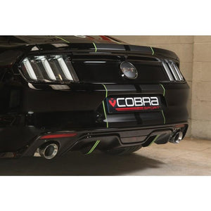 Cobra Sport Ford Mustang 2.3 EcoBoost Fastback (2015-18) 2.5" Venom Box Delete Axle Back Performance Exhaust - Wayside Performance 