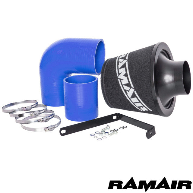Ramair Performance Foam Induction Kit for VW MK5 Golf R32 3.2 V6 - Blue Hoses - Wayside Performance 