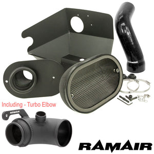 Ramair Performance Foam Induction Kit With Turbo Elbow for 2.0 TSI MQB VAG - Black Hose - Wayside Performance 