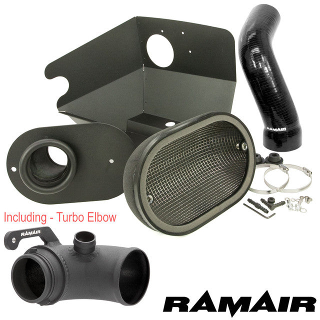 Ramair Performance Foam Induction Kit With Turbo Elbow for 2.0 TSI MQB VAG - Black Hose - Wayside Performance 