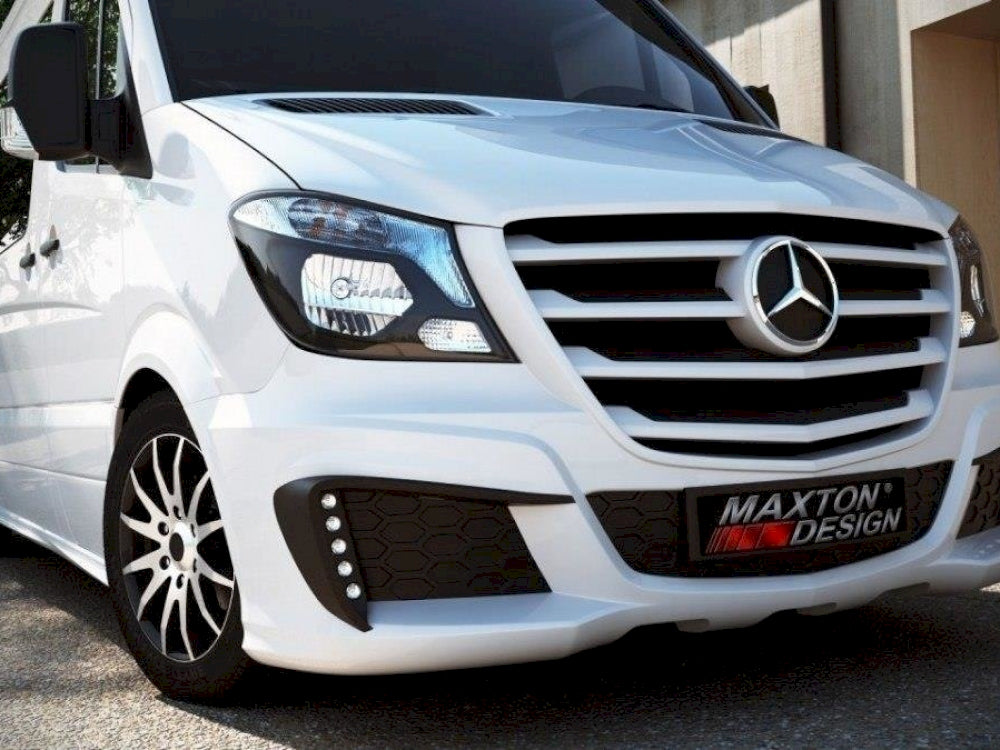 Maxton Design Front Bumper Mercedes Sprinter 2013-18 (+ Separate Grill) - Wayside Performance 