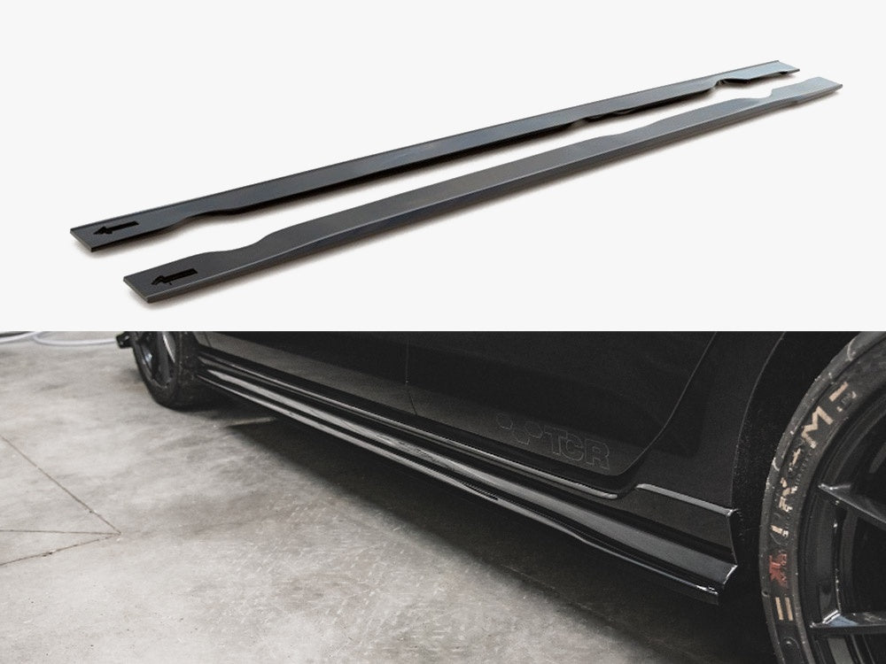 Maxton Design Side Skirt Diffusers Volkswagen Golf GTI TCR Mk7 Facelift
