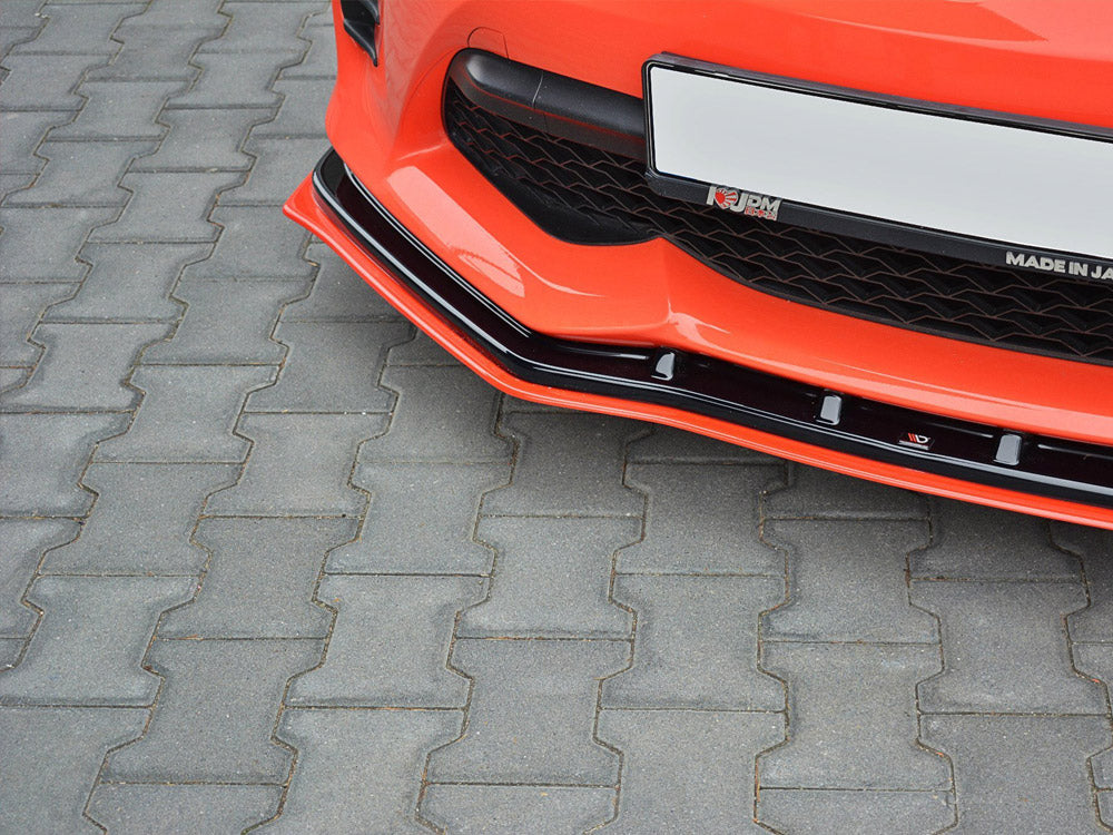 Front Splitter (Black & Red) V.4 Toyota Gt86 Facelift 2017-up - Wayside Performance 