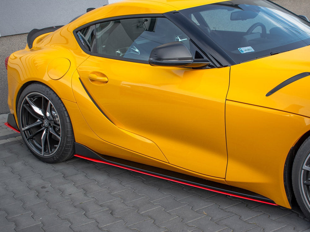 Rear Side Splitters V.2 Toyota Supra Mk5 (2019-) - Wayside Performance