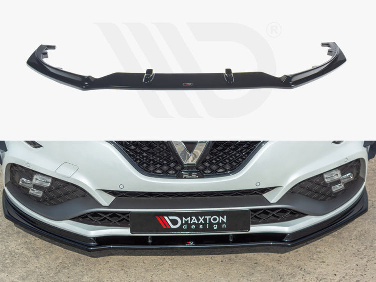 Maxton Design Front Splitter V.1 Renault Megane Mk4 Rs (2018-2020) - Wayside Performance 