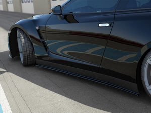 Side Skirts Splitters Nissan Gt-r Pre-facelift Coupe (R35-series) (2007-2010) - Wayside Performance 