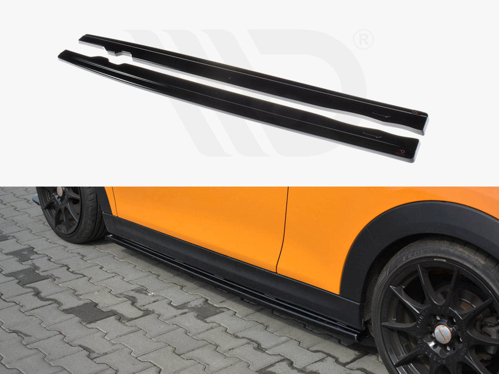 Maxton Design Side Skirts Splitters Mini Cooper S Mk3 Pre-facelift 3 Door (F56) (2014-2017) - Wayside Performance