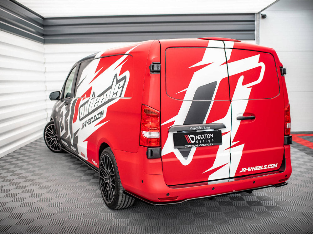 Maxton Design Rear Splitter (Vertical Bars) Mercedes Long / V Long W447 Facelift