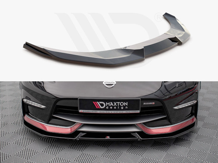 Maxton Design Front Splitter V.2 Nissan 370z Nismo Facelift (2014-2020) - Wayside Performance 