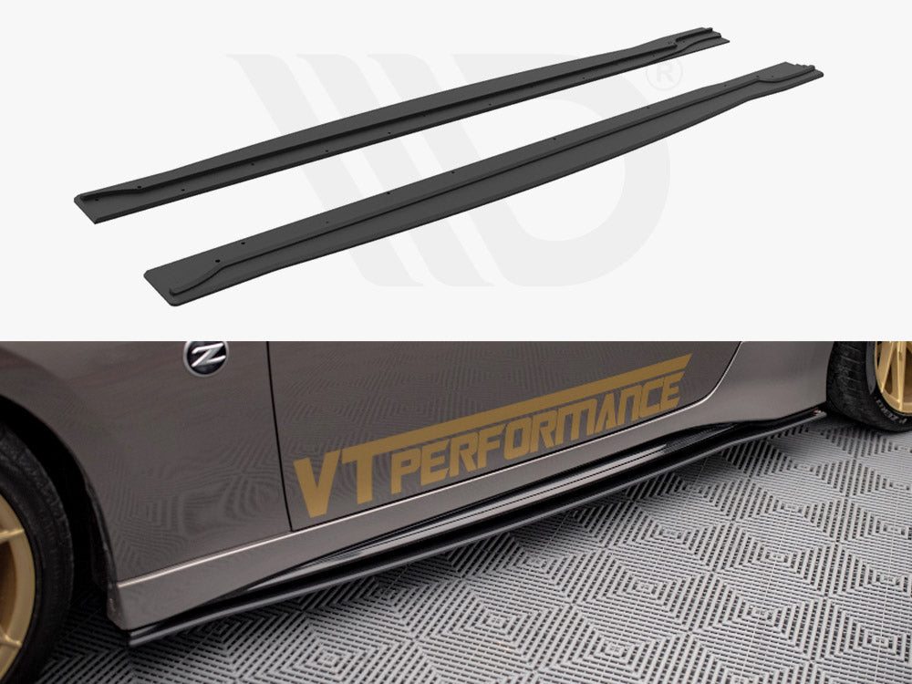 Maxton Design Street Pro Side Skirts Diffusers Nissan 370z Nismo Facelift (2014-2020) - Wayside Performance 