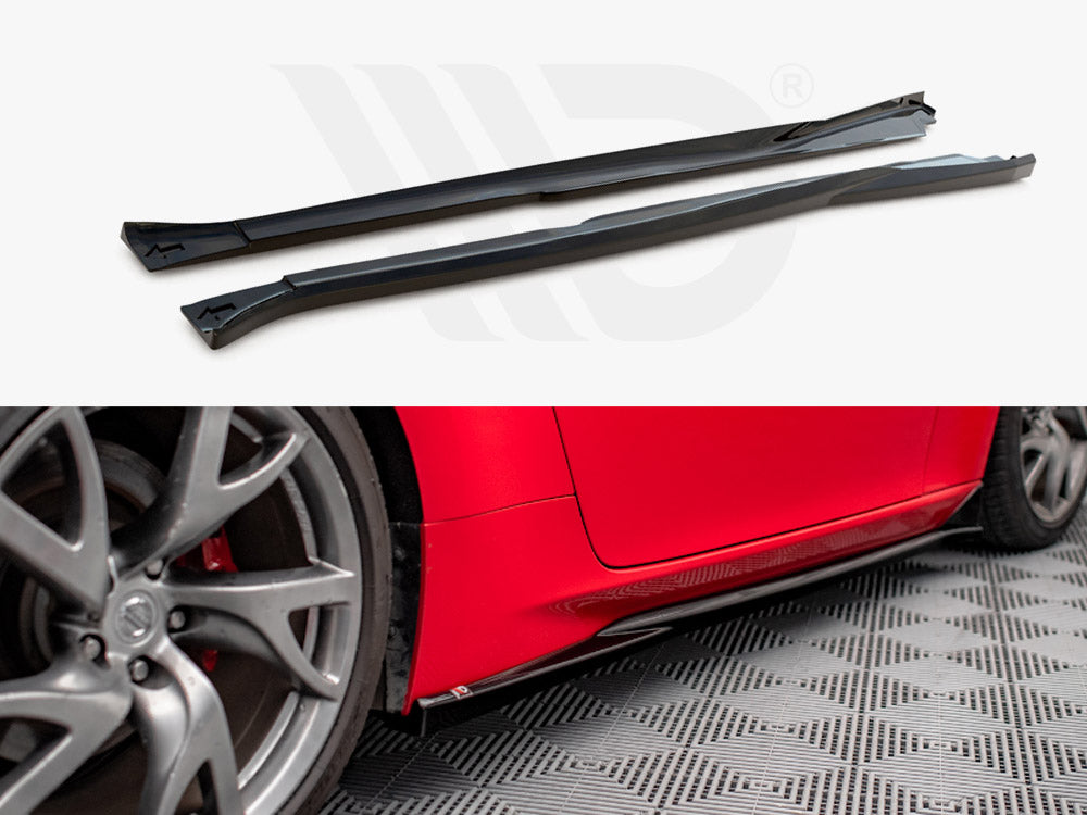 Side Skirts Diffusers V.2 Nissan 370z (2009-2020) - Wayside Performance 