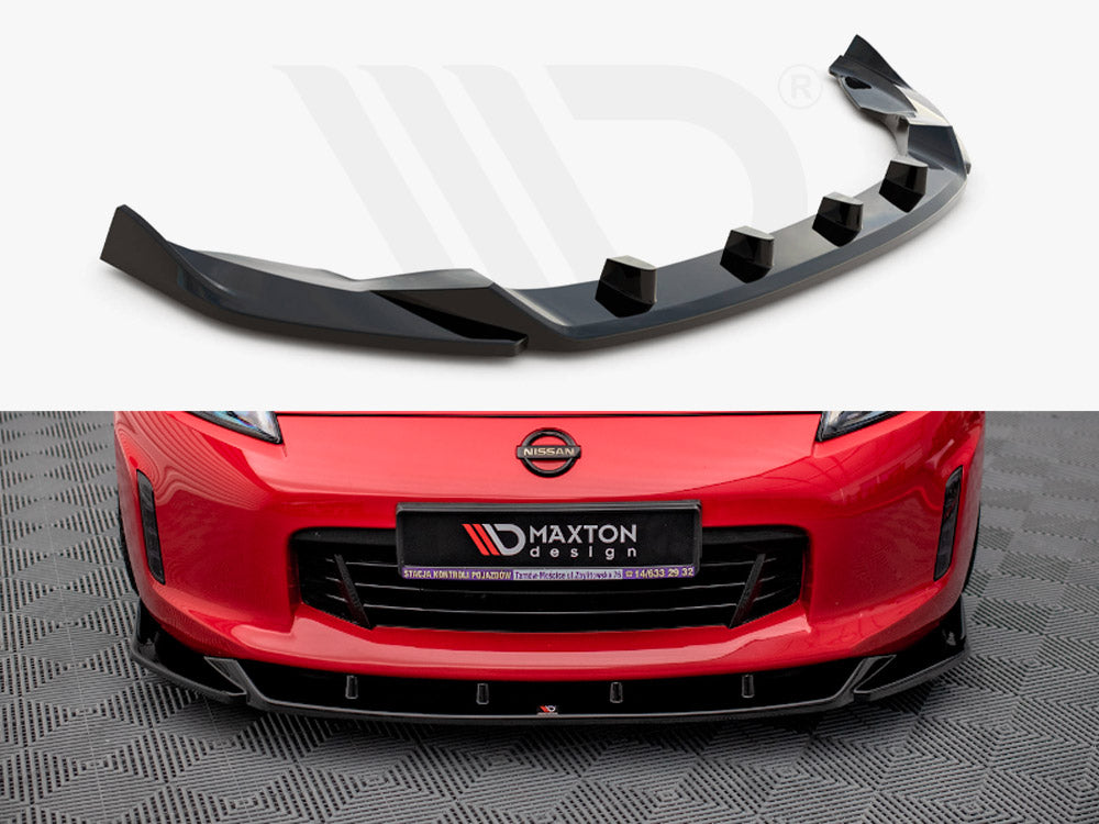 Maxton Design Front Splitter V.2 Nissan 370z Facelift (2012-2020) - Wayside Performance 