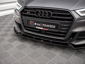 Maxton Design Front Splitter V.1 Audi S3 Sportback 8v Facelift - Wayside Performance 