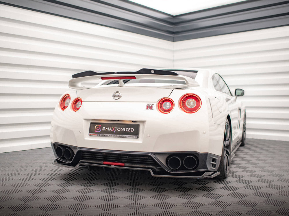 Central Rear Splitter (Vertical Bars) Nissan Gtr R35 Facelift - Wayside Performance